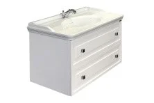 Сomforty Тумба с раковиной "Феррара-100" белый глянец