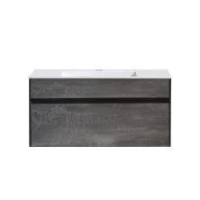 Vincea Тумба подвесная Chiara 100 см, серый камень с белой раковиной VMC-2C100GS;VCB-13100W