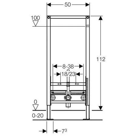 Приобрести инсталляция для биде geberit duofix 111.520.00.1