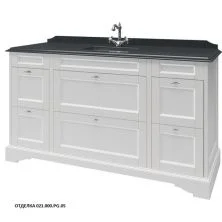 Caprigo Тумба с раковиной GREENWICH 160 см, белая, эмаль