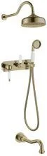 Boheme Душевая система Medici Ripresa, встраиваемоя, бронза\белый матовый 308-MR-W