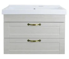 Loranto Тумба подвесная с раковиной Amelia 80 см, (CS00076031)