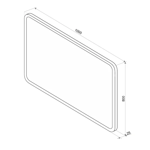 Приобрести mirsant зеркало cloud 120х80 см, с подсветкой ут000053635