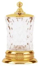 Boheme Стакан для ватных дисков Imperiale, золото\кристаллы 10415