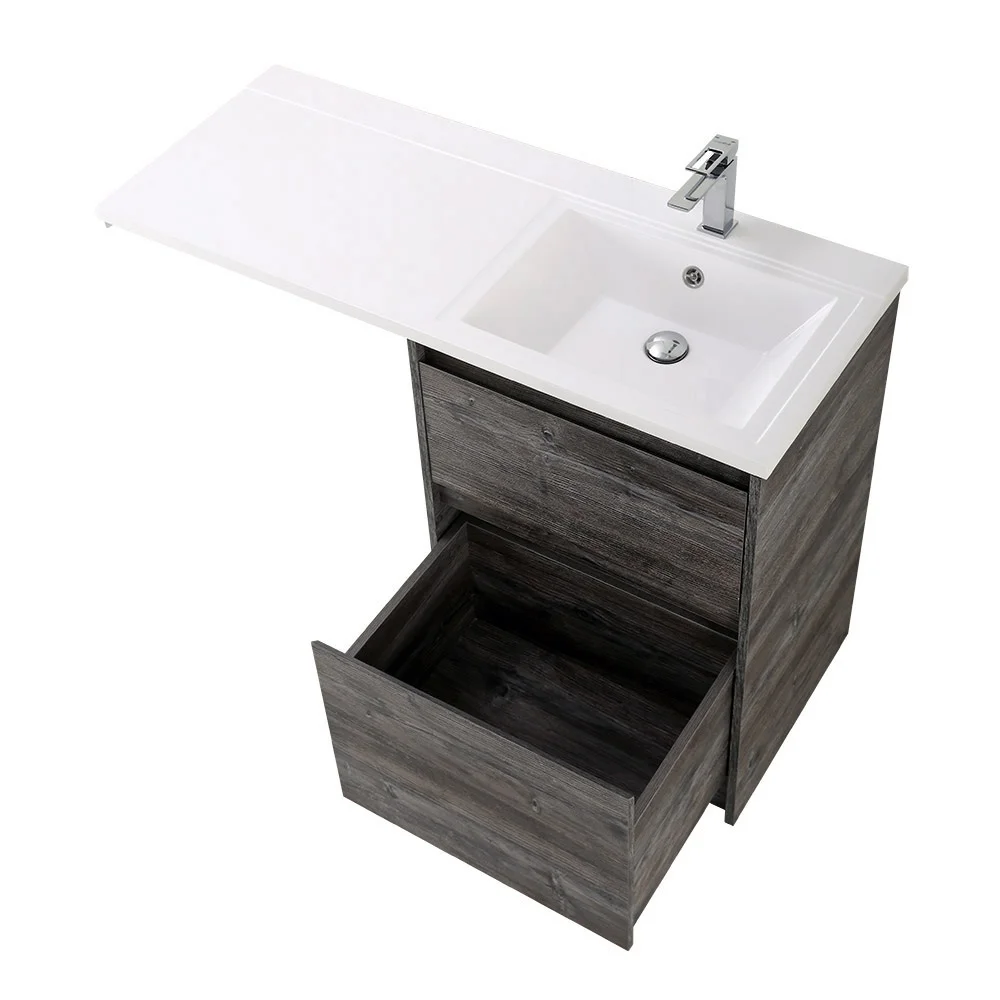 Приобрести belbagno тумба с раковиной kraft 120 см, напольная kraft-lvd-58/120-r pino pasadena, белая раковина