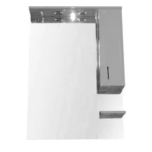 Loranto Зеркало Коралл 70х107 см правостороннее, Белое CS00025724