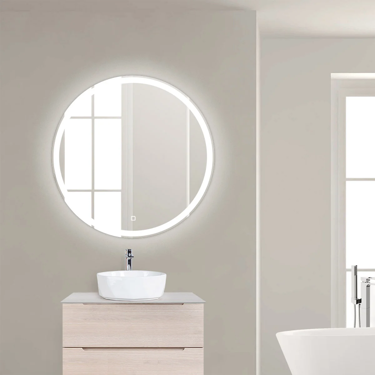 Приобрести belbagno зеркало 70х70 см spc-rng-700-led-tch
