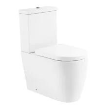 BelBagno Унитаз компакт безободковый MARINO с сиденьем дюропласт, микролифт, белый BB105CPR/BB105SC