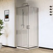 Vincea Душевое ограждение City 80х100 см, прозрачное, хром VSS-5CT8010CL