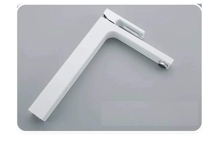 Приобрести gappo смеситель для раковины g1017-2, высокий, белый\хром 30054