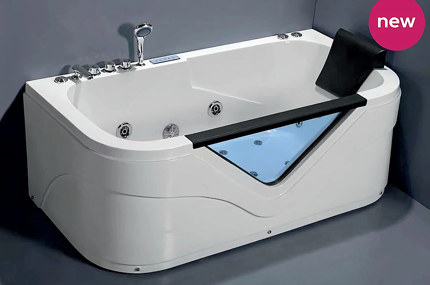 Приобрести loranto ванна акриловая с гидромассажем 170х80 см, белая, левосторонняя (cs-832nl)