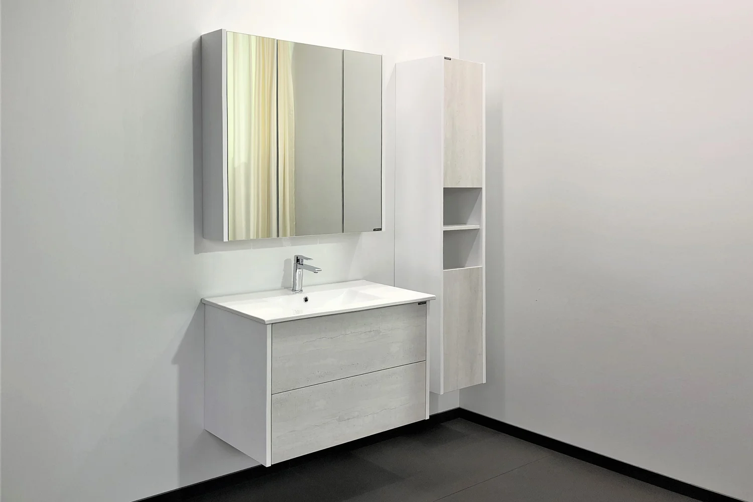 Приобрести сomforty зеркало-шкаф "женева-90", дуб белый