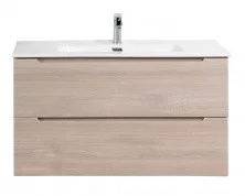 Тумба подвесная с раковиной BelBagno ETNA-900-2C-SO-RG-P 90 см, Rovere Grigio
