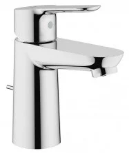 Смеситель для раковины GROHE BauEdge с донным клапаном, хром 23328000