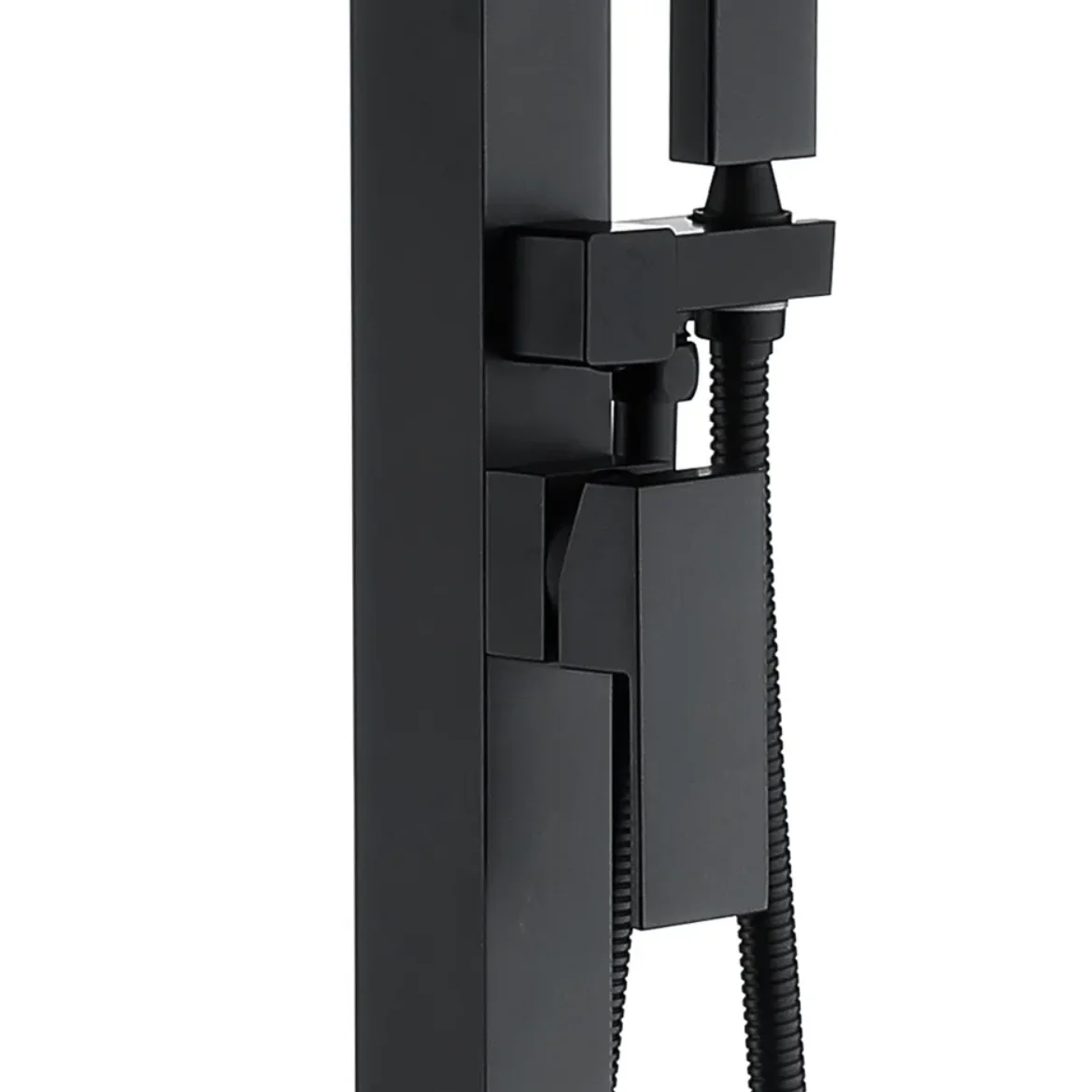 Приобрести grocenberg напольный смеситель для ванны, черный матовый gb800bl