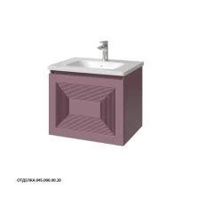 Caprigo Тумба с раковиной MODO Quarta 60 см, лиловая, эмаль