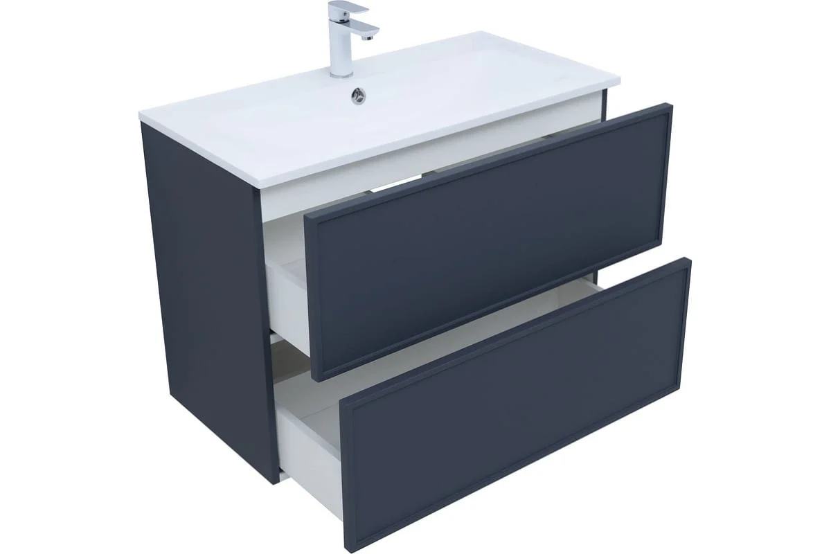 Приобрести aquanet тумба с раковиной арт 90 см, маренго