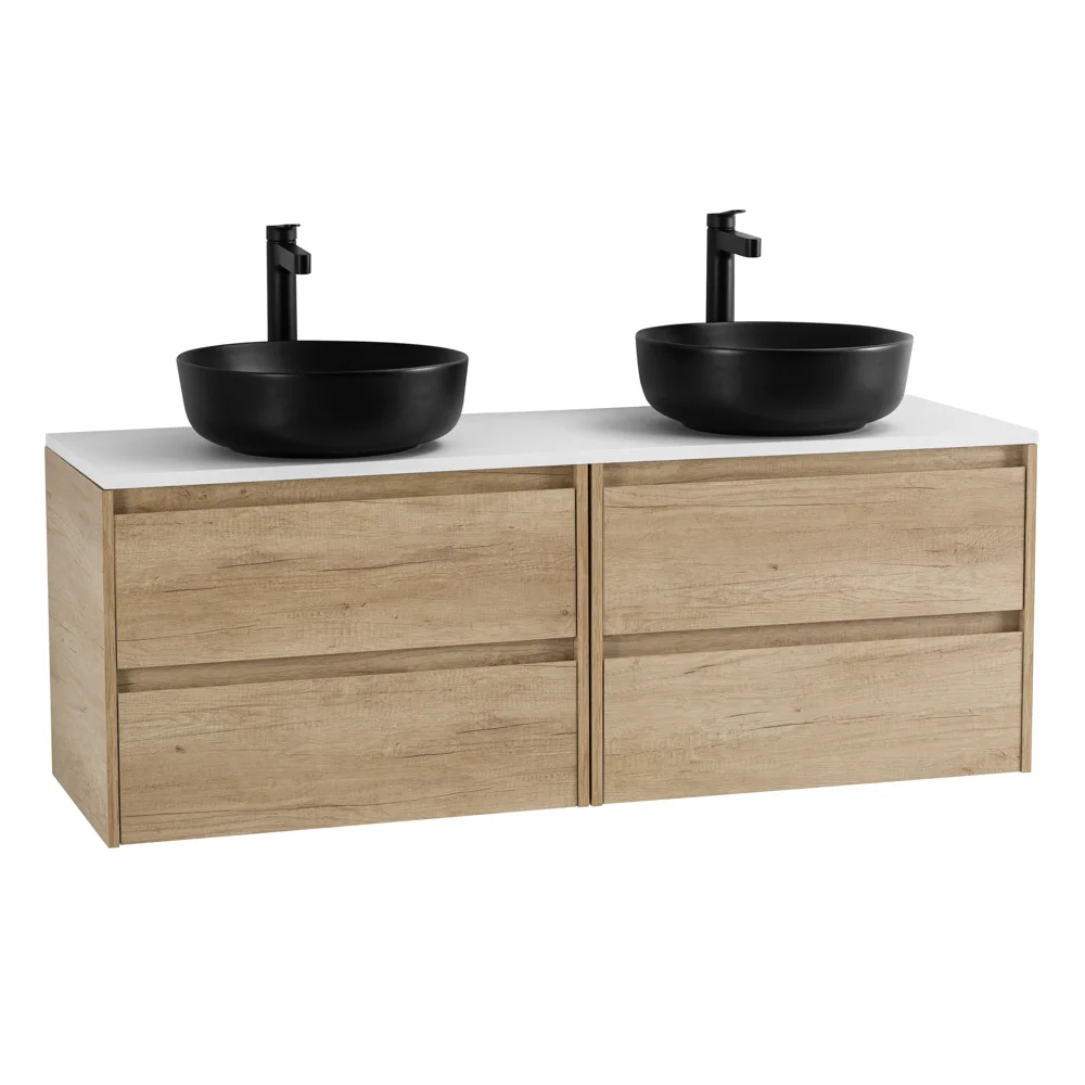 Приобрести belbagno тумба со столешницей kraft 120 см, подвесная rovere nebrasca nature