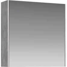 Зеркало-шкаф Aqwella Mobi 60см Светлый бетон MOB0406+MOB0717BS