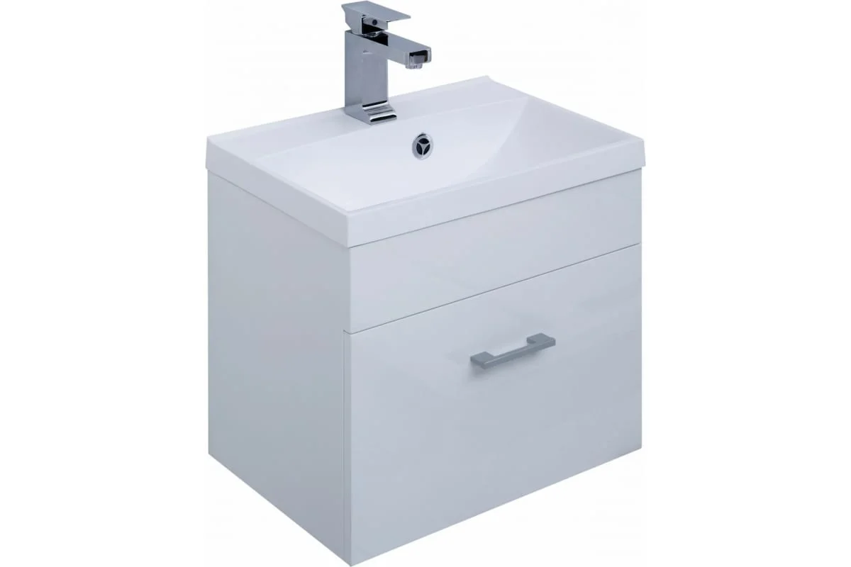 Приобрести aquanet тумба с раковиной нота 50 см, белая