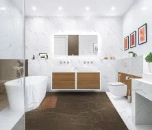 Cezares Тумба со столешницей подвесная BELLAGIO 140 см Rovere Tabacco, дерево 54716