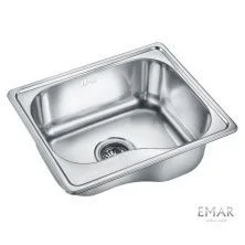 Emar Кухонная мойка 47,5х40 см, хром EMAR 4740