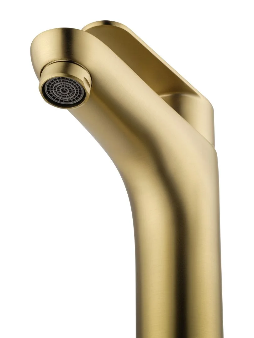 Приобрести смеситель для раковины высокий wonzon & woghand alfa, брашированное золото (ww-a40232-bg)