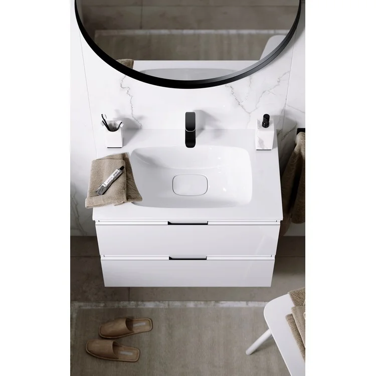 Приобрести тумба подвесная с раковиной aqwella accent 75 см, белый, acc0175w