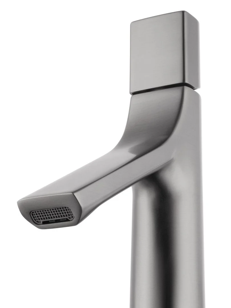 Приобрести смеситель для раковины высокий wonzon & woghand the one, темный графит (ww-h1011-bgg)