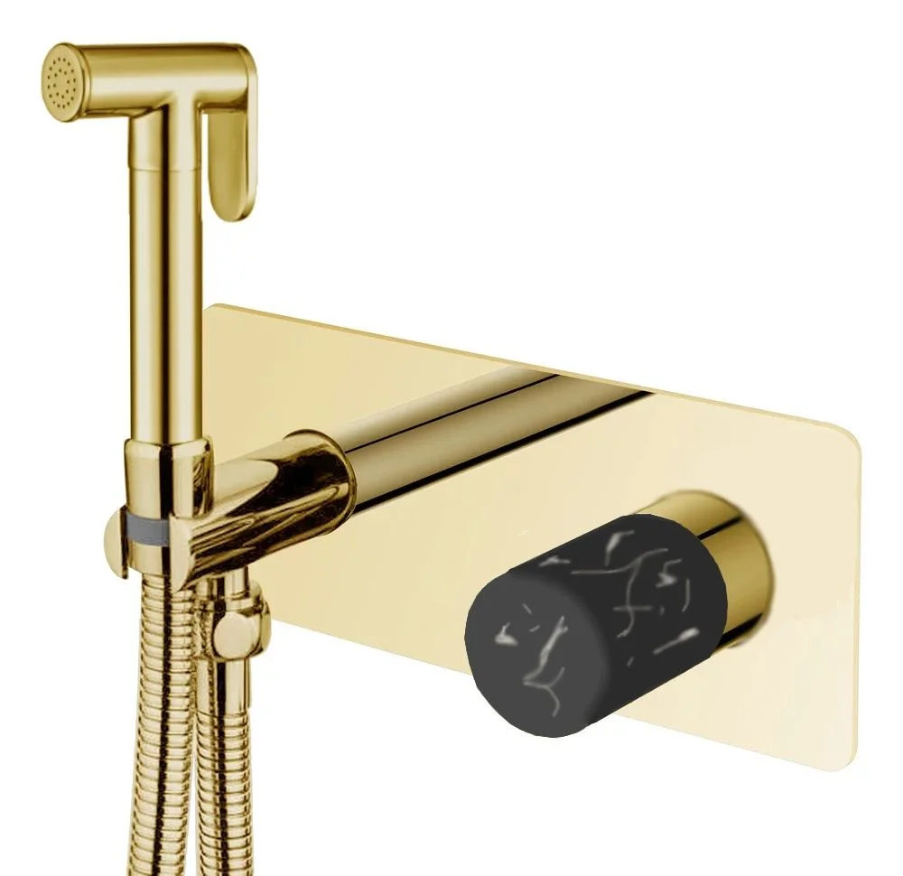 Boheme Гигиенический душ Stick, золото\черный 127-G-MR-BLACK