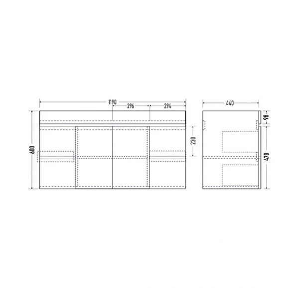 Приобрести mirsant тумба next, подвесная с раковиной 120см.