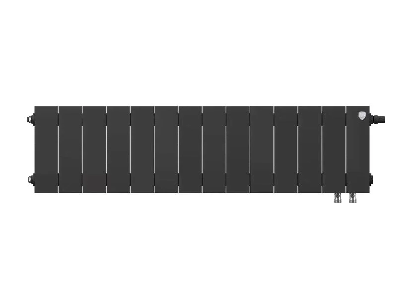 Приобрести royal thermo радиатор биметаллический pianoforte 200 /noir sable ( черный графит ) vdr - 14 секц.