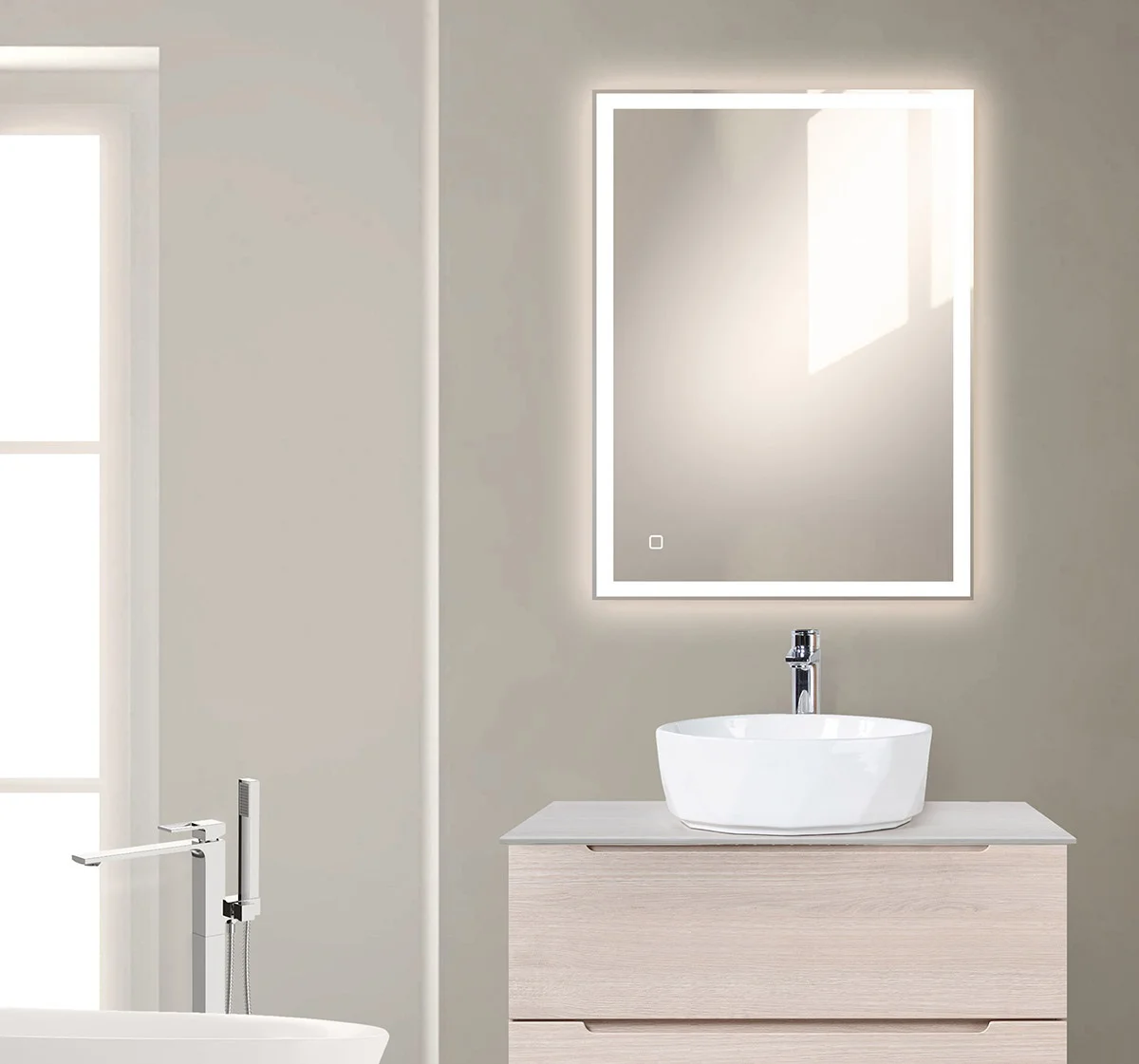 Приобрести belbagno зеркало 650х800 см spc-grt-650-800-led-tch
