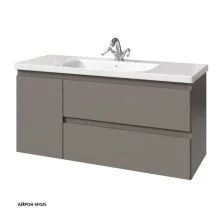 Caprigo Тумба с раковиной FORTE 120 см, левая, айрон