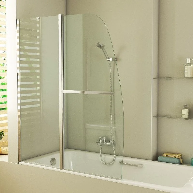 Приобрести grossman шторка для ванны 120х140 см, хром/прозрачное gr-100/2