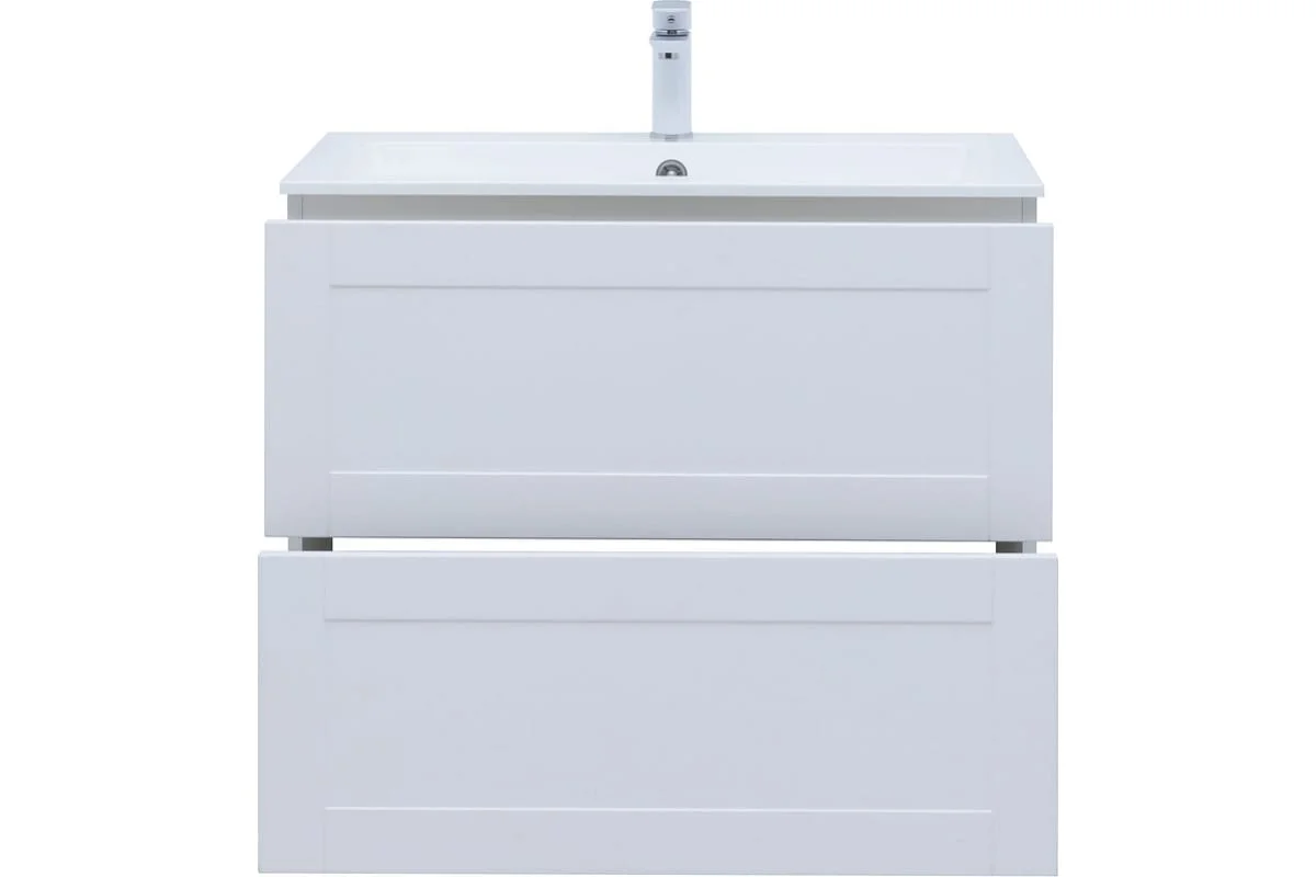 Приобрести aquanet тумба с раковиной терра 80 см, белая матовая