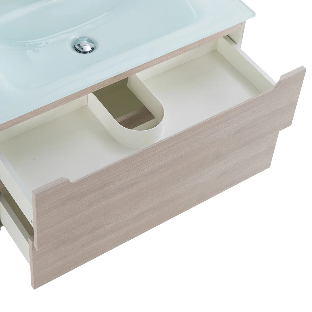 Приобрести belbagno тумба с раковиной etna 80 см, подвесная rovere grigio, стеклянная раковина