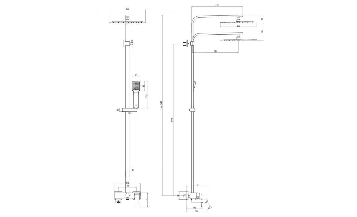 Приобрести lemark душевая система unit, хром lm4562c