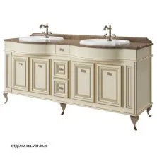 Caprigo Тумба с раковиной FRESCO 180 см, кремовая, эмаль