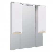 AQUA DE MARCO Зеркало-шкаф ELEGANSE 85 см, белый\золото 1085CGELE