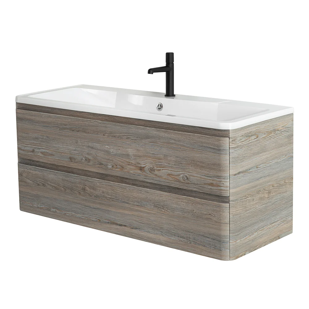 Приобрести belbagno тумба с раковиной albano 120 см, подвесная pino scania, белая раковина