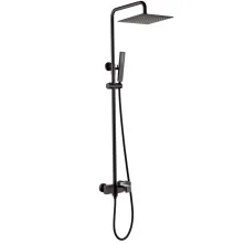 Grocenberg Душевая система, черная матовая GB7090BL