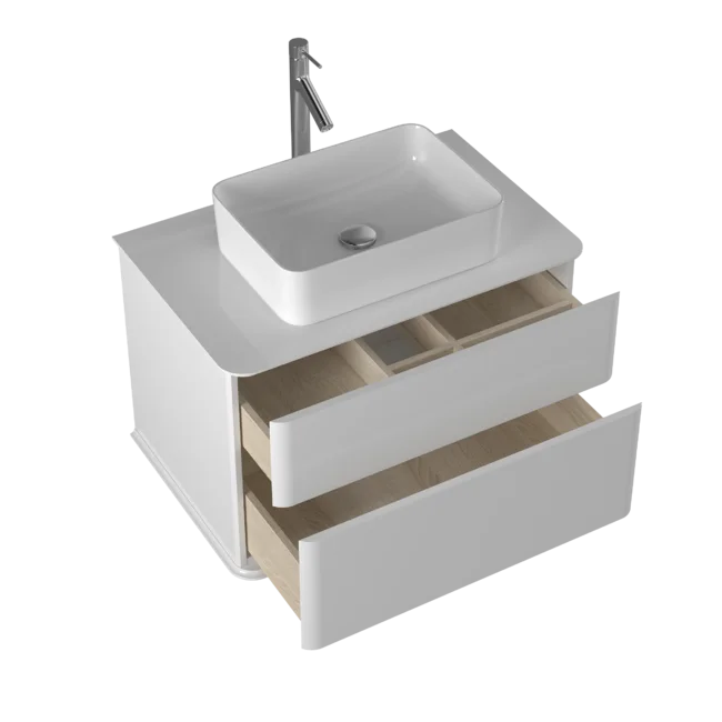 Приобрести briz тумба подвесная с раковиной rome 80 см, белая глянцевая т18-80