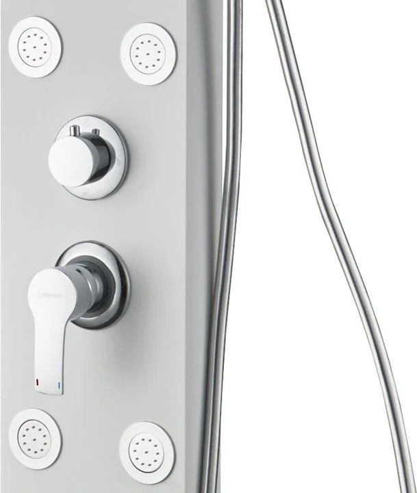 Приобрести aquanet душевая панель galaxy white 150 см с гидромассажем и изливом