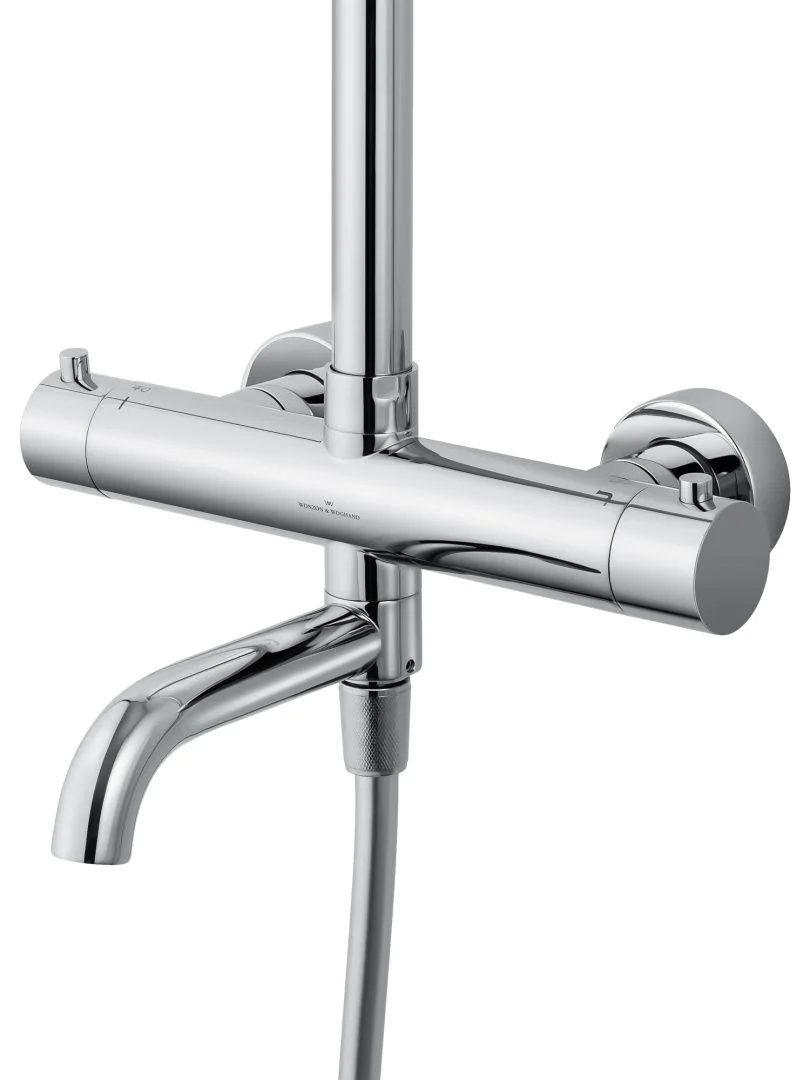 Приобрести душевая система с термостатом wonzon & woghand stick, хром (ww-88739903-cr)