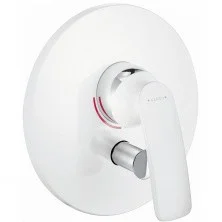 KLUDI Смеситель для душа скрытого монтажа Balance, белый\хром 526509175