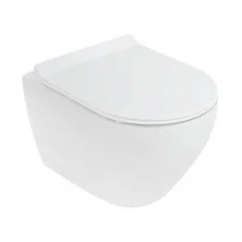 CEZARES Подвесной унитаз STYLUS, безободковый с сиденьем soft close, дюропласт