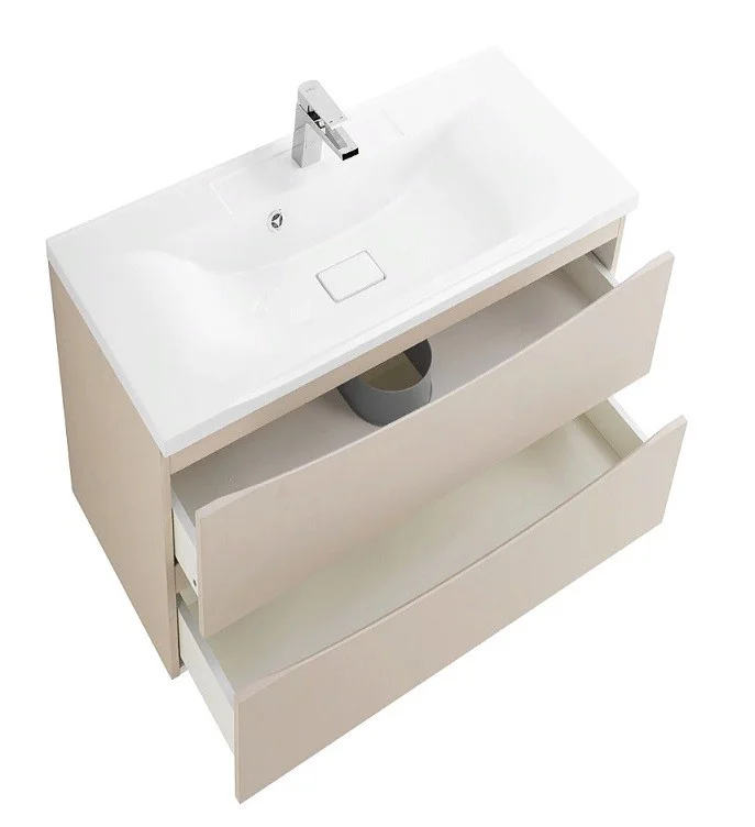 Приобрести тумба подвесная с раковиной belbagno marino-800-2c-so-co-p 80 см, crema opaco