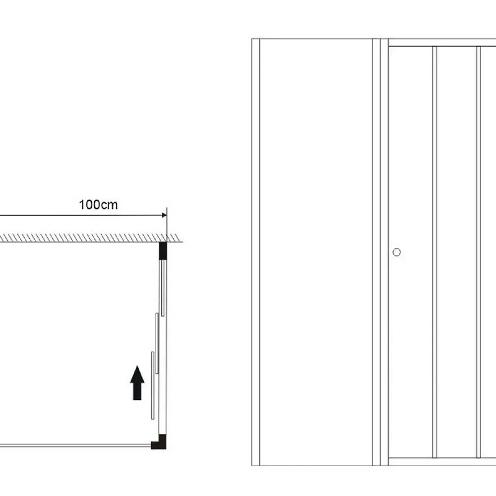 Приобрести grossman душевое ограждение falcon 110х100 см, прямоугольное, хром\ прозрачное gr-d110-p100fa