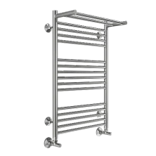 Terminus Полотенцесушитель Аврора П16 50х80 см, с полкой, водяной, хром